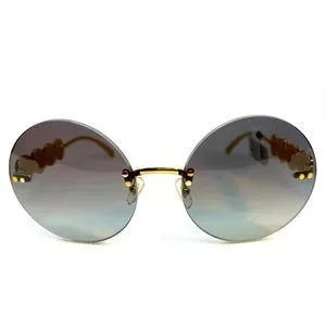 Versace New Authentic Round Sunglasses Versace 2264 1002/87 Sunglasses - US main image 4